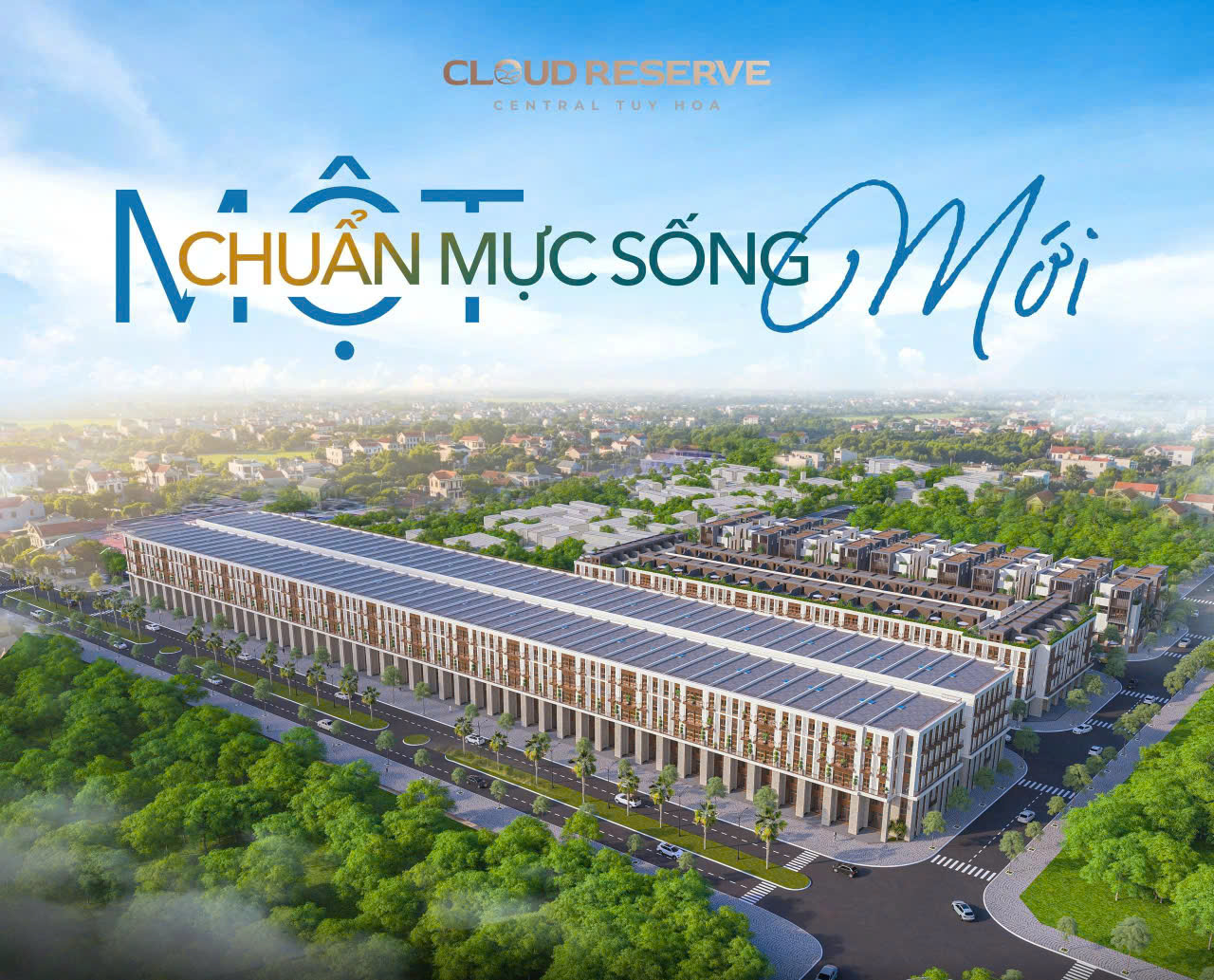 "Cloud Reserve Central Tuy Hòa – điểm nhấn đô thị thấp tầng trên trục Trần Phú."